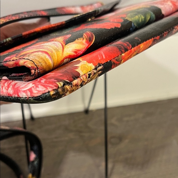 Lodis Floral Italian Leather Wallet Clutch Wristlet Organizer Crossbody - Picture 7 of 15